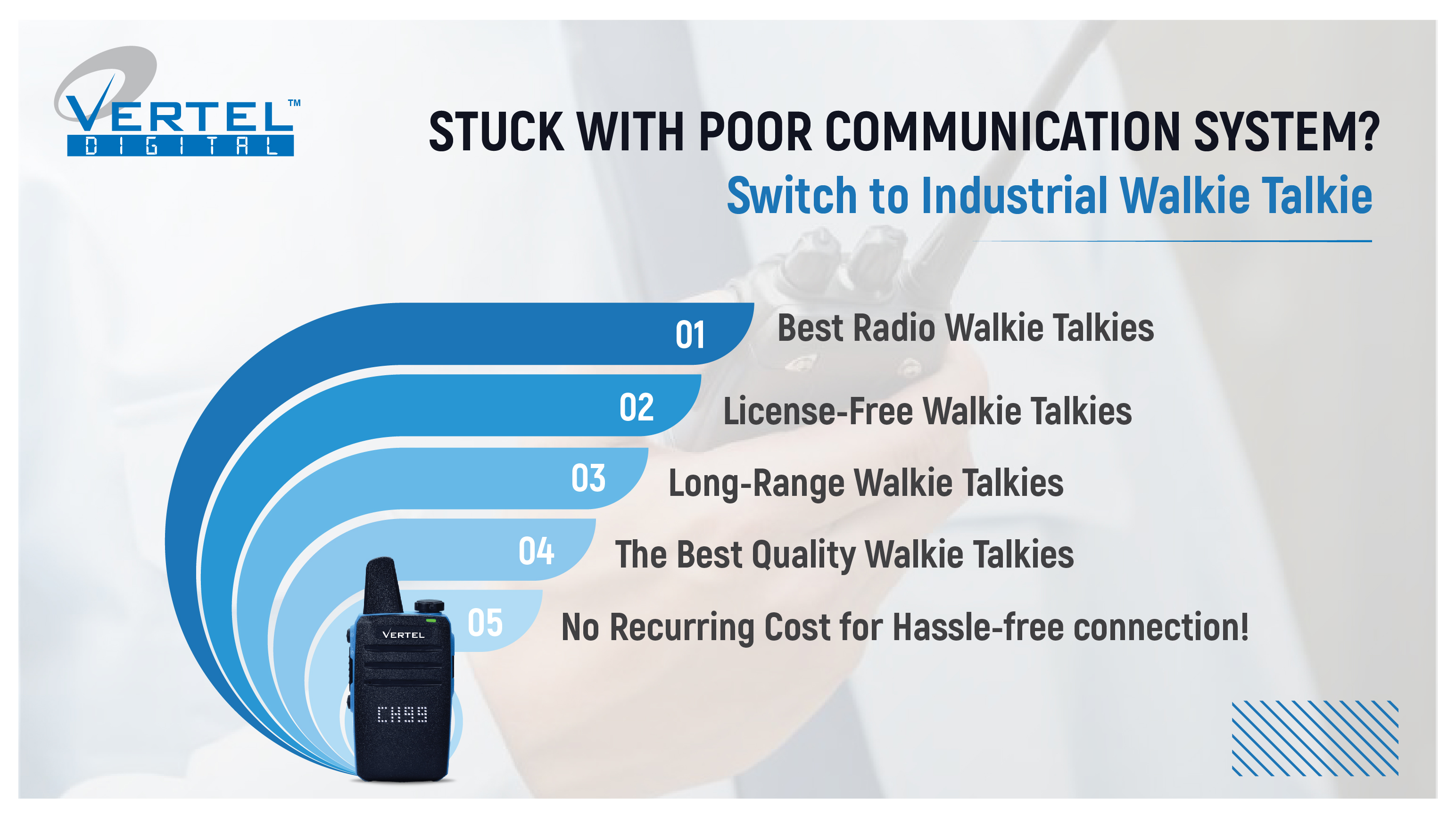 Wireless walkie talkies